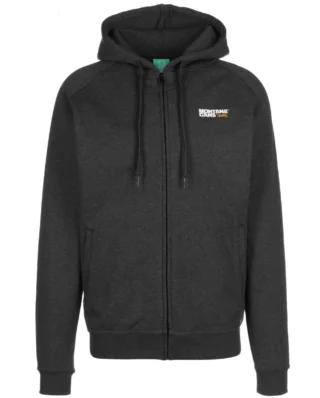 MONTANA LOGO TYPO+LOGO ZIP HOODIE CHARCOAL