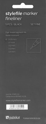 STYLEFILE MARKER FINELINER FINELINER FINE BLACK - Image 3