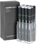 STYLEFILE MARKER 12 PCS SET SFS12NG NEUTRAL GREY