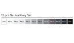 STYLEFILE MARKER 12 PCS SET SFS12NG NEUTRAL GREY - Image 2