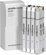 STYLEFILE MARKER BRUSH 12 PCS SET SFSBR12WG WARM GREY
