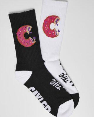 CAYLER AND SONS MUNCHIES SOCKS 2-PACK BLACK/WHITE - Cayler and Sons
