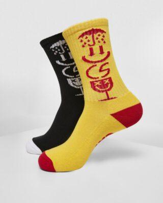 CAYLER AND SONS ICONIC ICONS SOCKS 2-PACK BLACK/YELLOW
