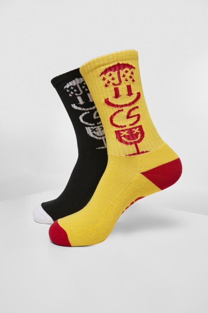 CAYLER AND SONS ICONIC ICONS SOCKS 2-PACK BLACK/YELLOW