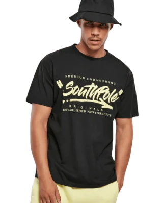 SOUTHPOLE SHORT SLEEVE TEE SP084 BLACK