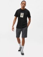 DICKIES SLIM FIT SHORT BLACK CHARCOAL GREY - Image 4