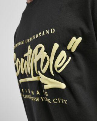 SOUTHPOLE SHORT SLEEVE TEE SP084 BLACK - SOUTHPOLE