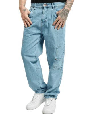 SOUTHPOLE SCRIPT DENIM SP074 MID BLUE - SOUTHPOLE