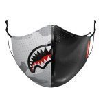 SPRAYGROUND DAMAGE CONTROL STASH POCKET VEGAN LEATHER FACE MASK