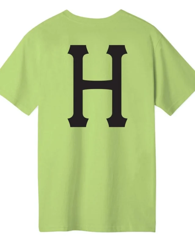 HUF ESSENTIALS CLASSIC H TEE LIME - HUF