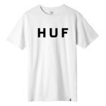 HUF ESSENTIALS OG LOGO TEE WHITE