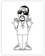 URBAN MEDIA HIP HOP COLORING BOOK - WEST COAST EDITION - Image 5