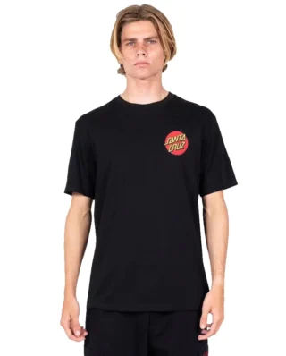 SANTA CRUZ CLASSIC DOT CHEST T-SHIRT SCA-TEE-10755 BLACK