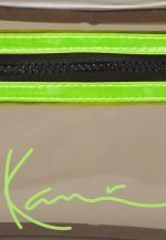 KARL KANI SIGNATURE TRANSPARENT WAIST BAG 12cm x 21cm x 1.5cm KKWACCQ12109LME BLACK LIME - Image 4