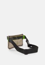 KARL KANI SIGNATURE TRANSPARENT WAIST BAG 12cm x 21cm x 1.5cm KKWACCQ12109LME BLACK LIME - Image 2