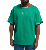 KARL KANI MAN SMALL SIGNATURE TEE KKMQ12129GRN GREEN