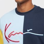 KARL KANI SIGNATURE TEE KKMQ22154NVY NAVY/LIGHTBLUE/RED - Image 2