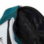 KARL KANI SIGNATURE TAPE WAIST BAG 13cm x 24cm x4cm GREEN/WHITE - Image 3