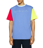 KARL KANI ORIGINALS BLOCK TEE KKMQ22160BLU BLUE/RED/YELLOW