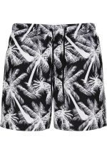 URBAN CLASSICS TB2679 PATTERN SWIM SHORTS PALM WHITE - Image 3