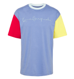 KARL KANI ORIGINALS BLOCK TEE KKMQ22160BLU BLUE/RED/YELLOW - Image 4
