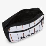 KARL KANI RETRO PINSTRIPE HIP BACK KKMACCQ22103WHT 13cm x 24cm x4cm WHITE/BLACK/ORANGE - Image 7