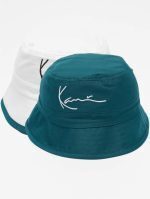 KARL KANI SIGNATURE REVERSIBLE BUCKET HAT KKMACCQ22102GRN WHITE/GREEN - Image 2