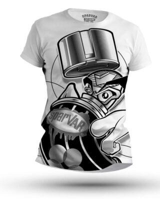 TUFF COLORS WRITERCLOTHING HALFTONE T-SHIRT WHITE