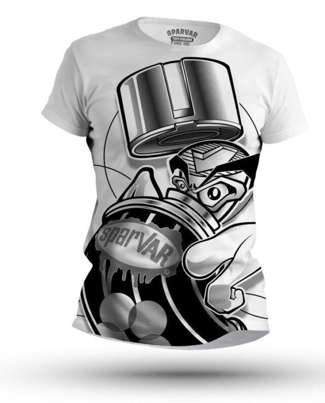 TUFF COLORS WRITERCLOTHING HALFTONE T-SHIRT WHITE