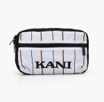 KARL KANI RETRO PINSTRIPE HIP BACK KKMACCQ22103WHT 13cm x 24cm x4cm WHITE/BLACK/ORANGE
