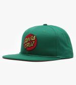 SANTA CRUZ CLASSIC DOT SNAPBACK CAP EVERGREEN CAP