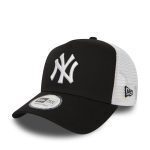 NEW ERA 9FORTY NEW YORK YANKEES 11588491 CLEAN TRUCKER CAP BLACK/WHITE