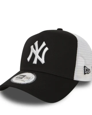NEW ERA 9FORTY NEW YORK YANKEES 11588491 CLEAN TRUCKER CAP BLACK/WHITE