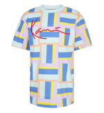 KARL KANI SIGNATURE BLOCK TEE KKMQ22115MNT MULTICOLOR