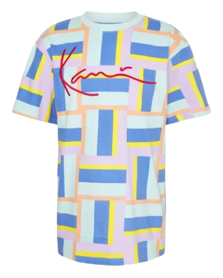 KARL KANI SIGNATURE BLOCK TEE KKMQ22115MNT MULTICOLOR