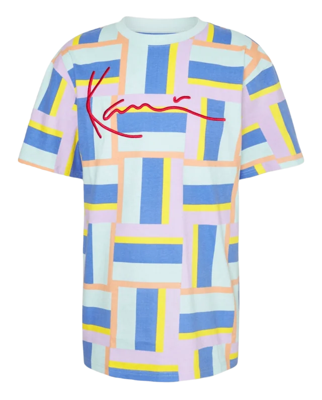 KARL KANI SIGNATURE BLOCK TEE KKMQ22115MNT MULTICOLOR