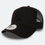 NEW ERA 9FORTY NEW YORK YANKEES 11579474 CLEAN TRUCKER CAP BLACK/BLACK