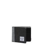 HERSCHEL SUPPLY ROY WALLET BLACK CROSSHATCH/BLACK/RAVEN CROSSHATCH 10363-04890 3.5"(H) x 4.4"(W) x 0.5"(D) - Image 3