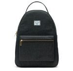 HERSCHEL SUPPLY NOVA BACKPACK MID-VOLUME BLACK CROSSHATCH 10503-02090 16'' (H) x 12'' (W) x 5.5'' (D), 18L