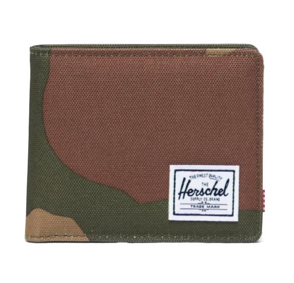 10766-00032-OS_01.jpg.sthumbnails.1000.1250 HERSCHEL SUPPLY ROY WALLET COIN 10766-00032 WOODLAND CAMO 3.5"(H) x 4.4"(W) x 0.75"(D) - Image 1