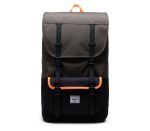 HERSCHEL SUPPLY LITTLE AMERICA BACKPACK PRO 11038-04940 IVY GREEN/BLACK/SHOCKING ORANGE  17.75 "(H) x 11.25"(W) x 6"(D), 28L