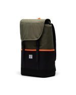 HERSCHEL SUPPLY RETREAT BACKPACK PRO 11039-04940 IVY GREEN/BLACK/SHOCKING ORANGE 17.25"(H) x 11"(W) x 6.5"(D), 22L - Image 3