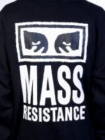 OBEY MASS RESISTANCE PREMIUM HOODED FLEECE 112842784E BLACK - Image 4