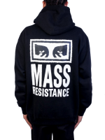 OBEY MASS RESISTANCE PREMIUM HOODED FLEECE 112842784E BLACK - Image 2