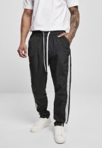 URBAN CLASSICS SIDE STRIPE NYLON PANTS TB4392 BLACK/LIGHT ASPHALT