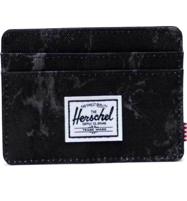 herschel-10360-04896-os-charlie-rfid-wallet-black-marble HERSCHEL SUPPLY CHARLIE WALLET BLACK MARBLE 10360-04896 3 "(H) x 4"(W) - Image 1