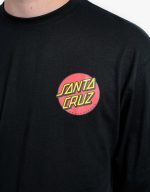 SANTA CRUZ CLASSIC DOT CHEST L/S T-SHIRT SCA-LTE-1126 BLACK - Image 3