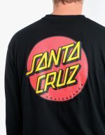 SANTA CRUZ CLASSIC DOT CHEST L/S T-SHIRT SCA-LTE-1126 BLACK - Image 4