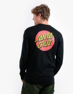 SANTA CRUZ CLASSIC DOT CHEST L/S T-SHIRT SCA-LTE-1126 BLACK - Image 2