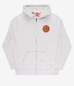 SANTA CRUZ CLASSIC DOT ZIP HOOD SCA-HDZ-0322 ATHLETIC HEATHER